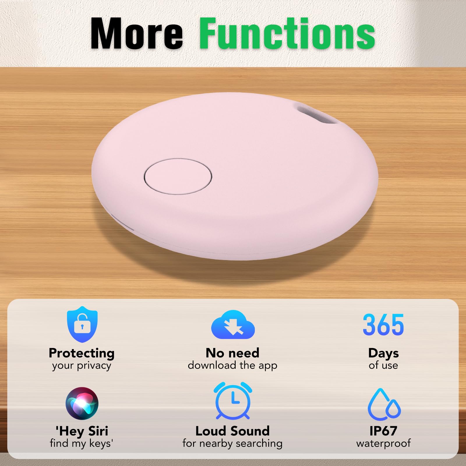 Air Tracker Tags, Smart Bluetooth Tracker Works with Apple Find My (iOS Only) App, 1 Pack — view 8