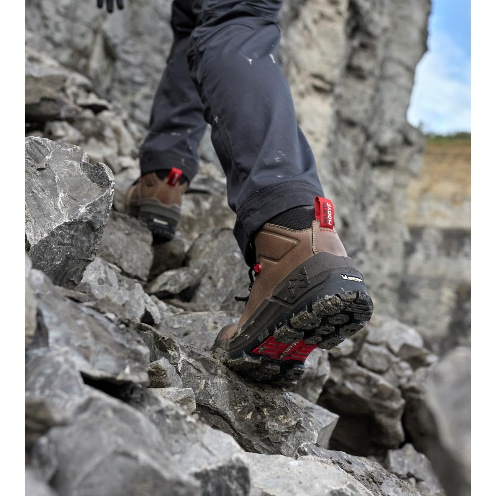 WÜRTH MODYF Sicherheitsstiefel Cronos MID S3S für Herren und Damen in versch. Farben - professioneller Arbeitsstiefel mit Zehenschutzkappe aus Fiberglas - in den Größen 36-49