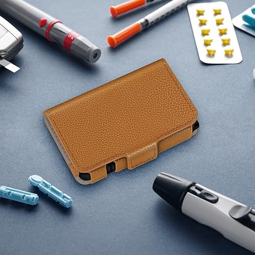 Miniatura 7 de Funda protectora de piel sintética para Tandem T Slim X2T bombas de insulina delgadas, funda de transporte ligera para diabéticos con clip para