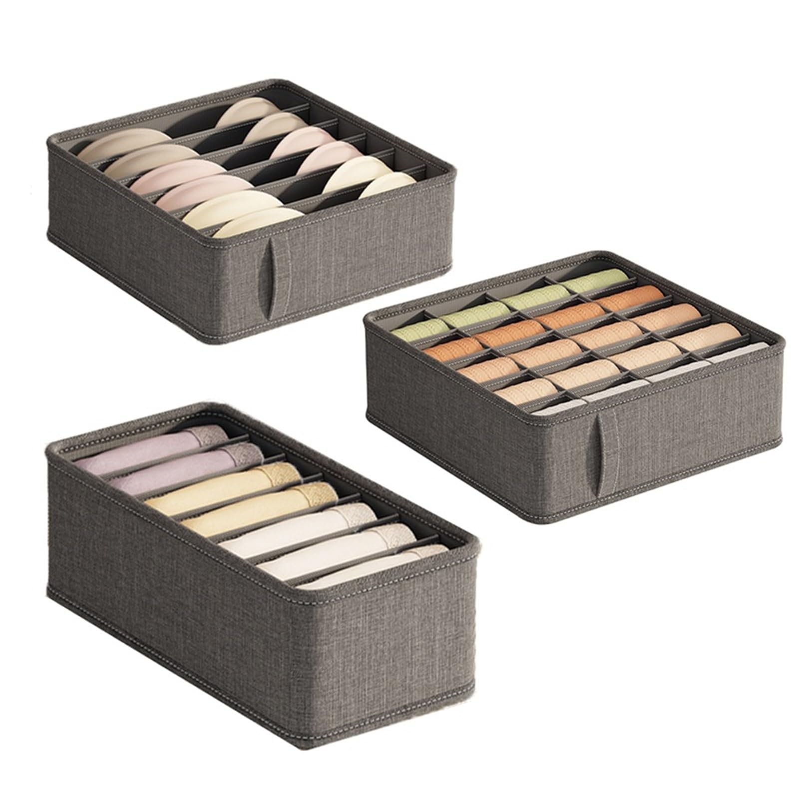 Scatole Organizer Per Vestiti Da Cassetto Scatola portaoggetti for biancheria intima in tessuto