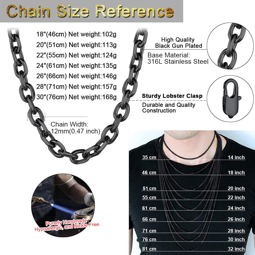 ChainsHouse Collana Donna Catena Rolo in Acciaio Inossidabile Impermeabile