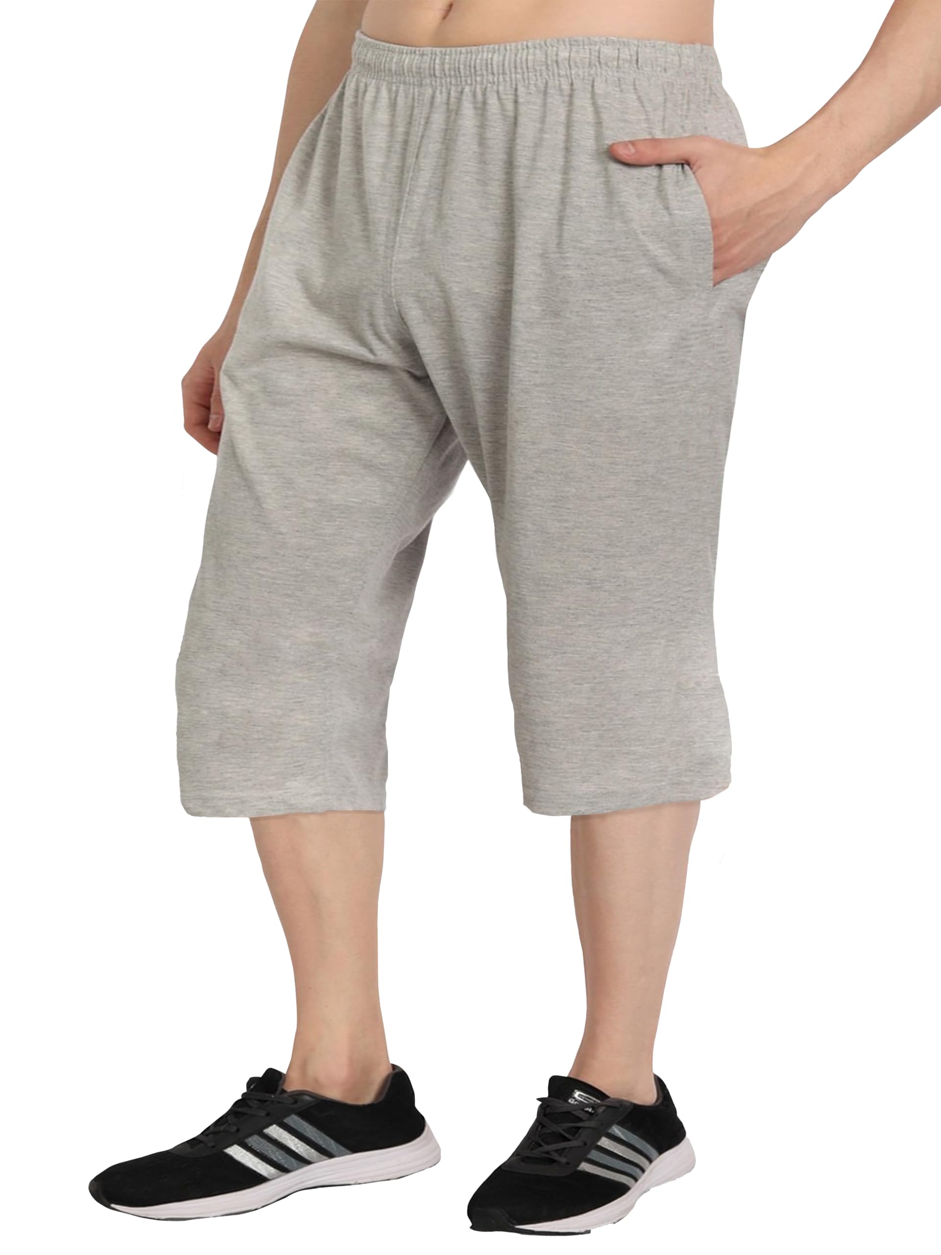 West Gate Clothing Plus Size Three Forth for Men | Cotton Mens Three Fourth | 3XL,4XL,5XL Mens Capri-image-30