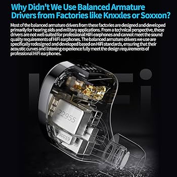 Amazon.co.jp: KZ AS24 Pro インイヤーモニターヘッドフォン、24BA