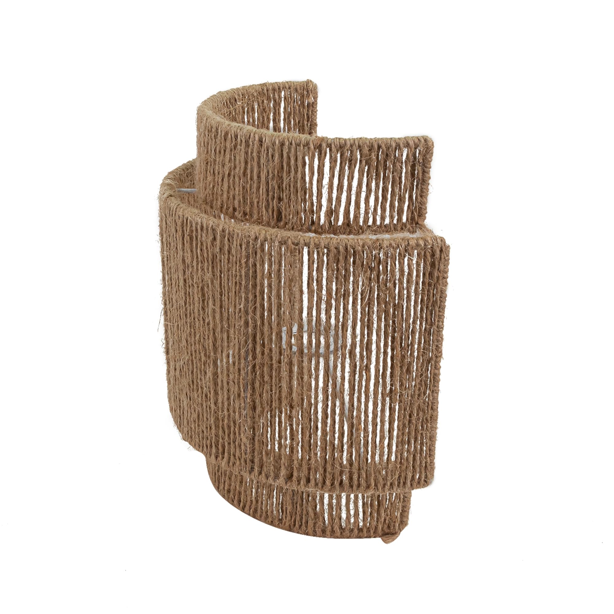 Farmhouse Weave Fabric - Paralume da parete, accessorio di ricambio per attacco E14, 12 cm di diametro