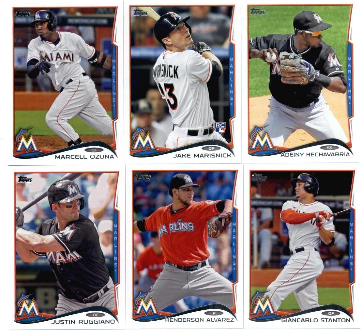 2012, 2013 & 2014 Topps Miami Marlins Baseball Card Team Sets (Complete Series 1 & 2 From All Three Years )