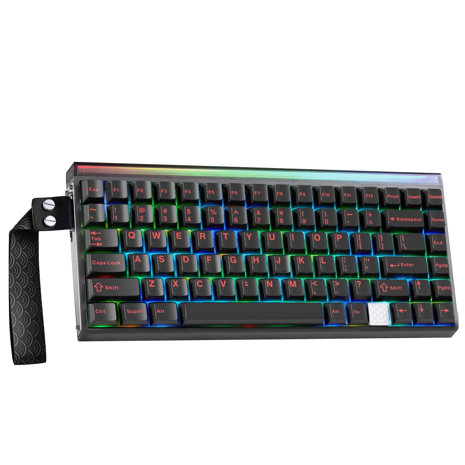 Aula Hero 75 HE Wireless Gaming Keyboard,Black Mechanical Keyboards | Tri-Mode BT 5.0/2.4GHz/USB-C 75% Aluminum Keyboard,RGB Custom Keyboard Hall Effect,Computer Keyboard Compatible w/Win/Mac