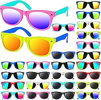 Vista 1 de Gafas de sol para niños a granel, gafas de sol neón con protección UV400 para niños y niñas