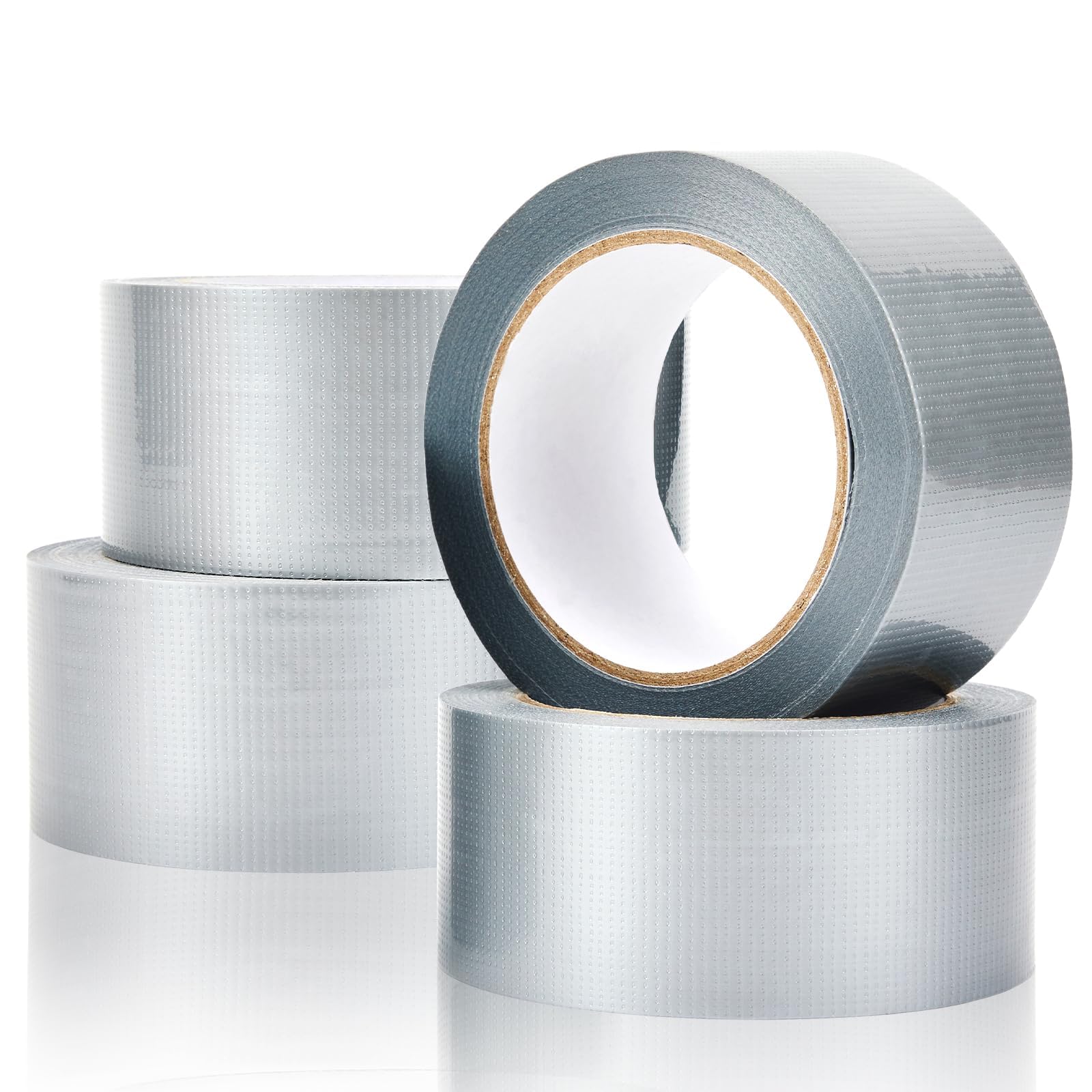 ECVV Duct Tape Hi Stick Silver Matt 2 Inch X 15 Yards (Pack Of 4)