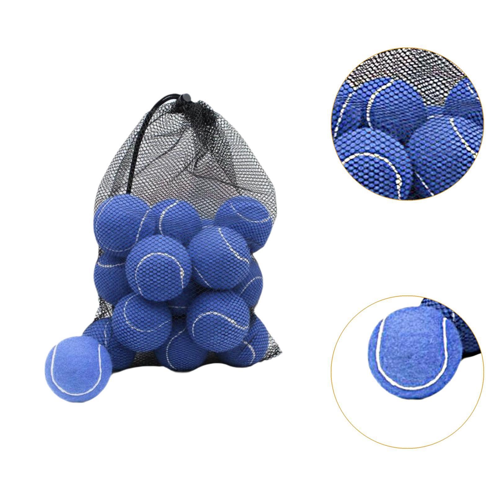 18 Stück Tennisbälle, Elastische Trainingsbälle Aus Filzgummi, Geeignet für Kinder, Erwachsene, Übungen Und Hunde
