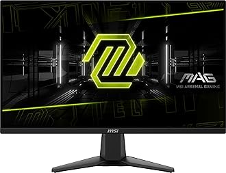 MSI MAG 275F 27" QD-OLED 1920 x 1080 (FHD) Computer Monitor 180Hz Adaptive Sync HDMI Displayport VGA Port VESA Mountable Tilt Adjustable Height Speaker 0.5ms Black
