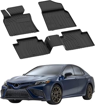 Sahler Floor Mats fits Toyota Camry 2017-2023 | Custom Fit Floor Liner for Cars | Premium Quality Car Mats Black | Odorless All Weather Waterproof Durable 4.5D Liner