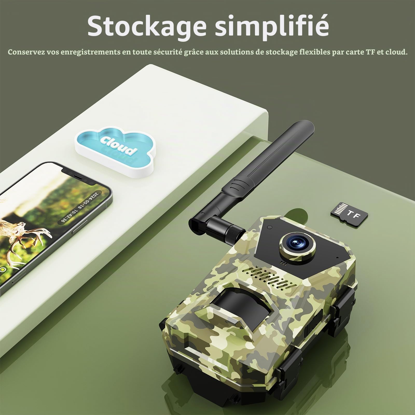 Korons Caméra de Chasse(64GB)