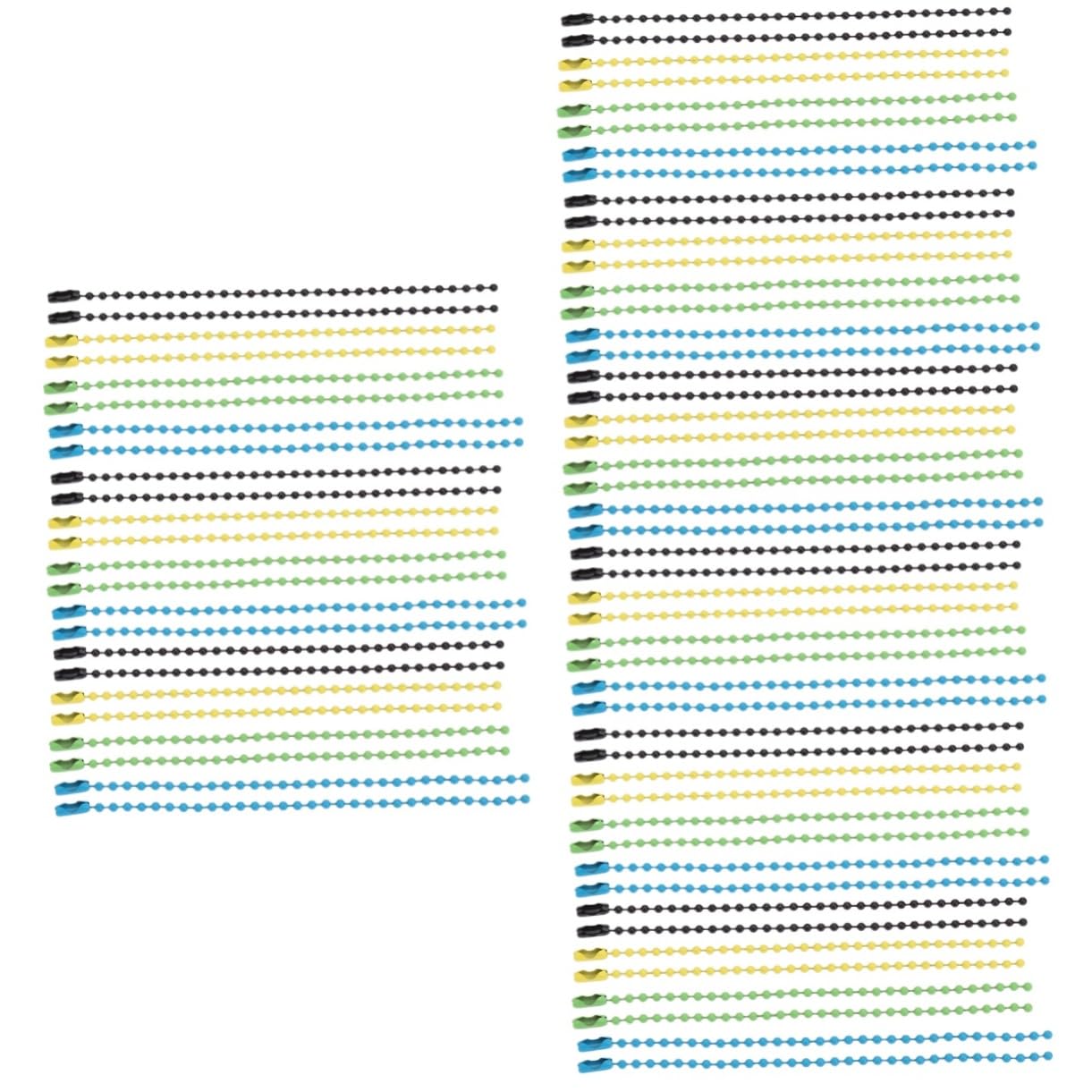 SHINEOFI 300pezzi Catenine Colorate per Gioielli Fai da Te di Metallo con Perline Rotonde Catena per Progetti Creativi e Decorazioni