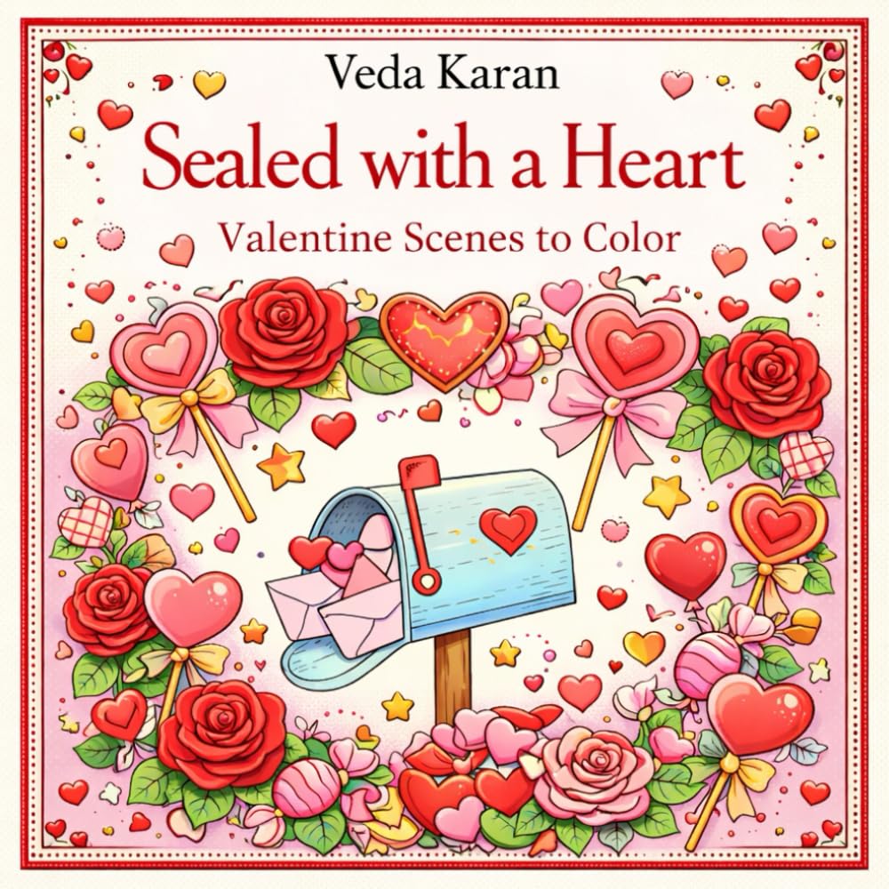 Sealed With a Heart: Valentine's Day Scenes to Color