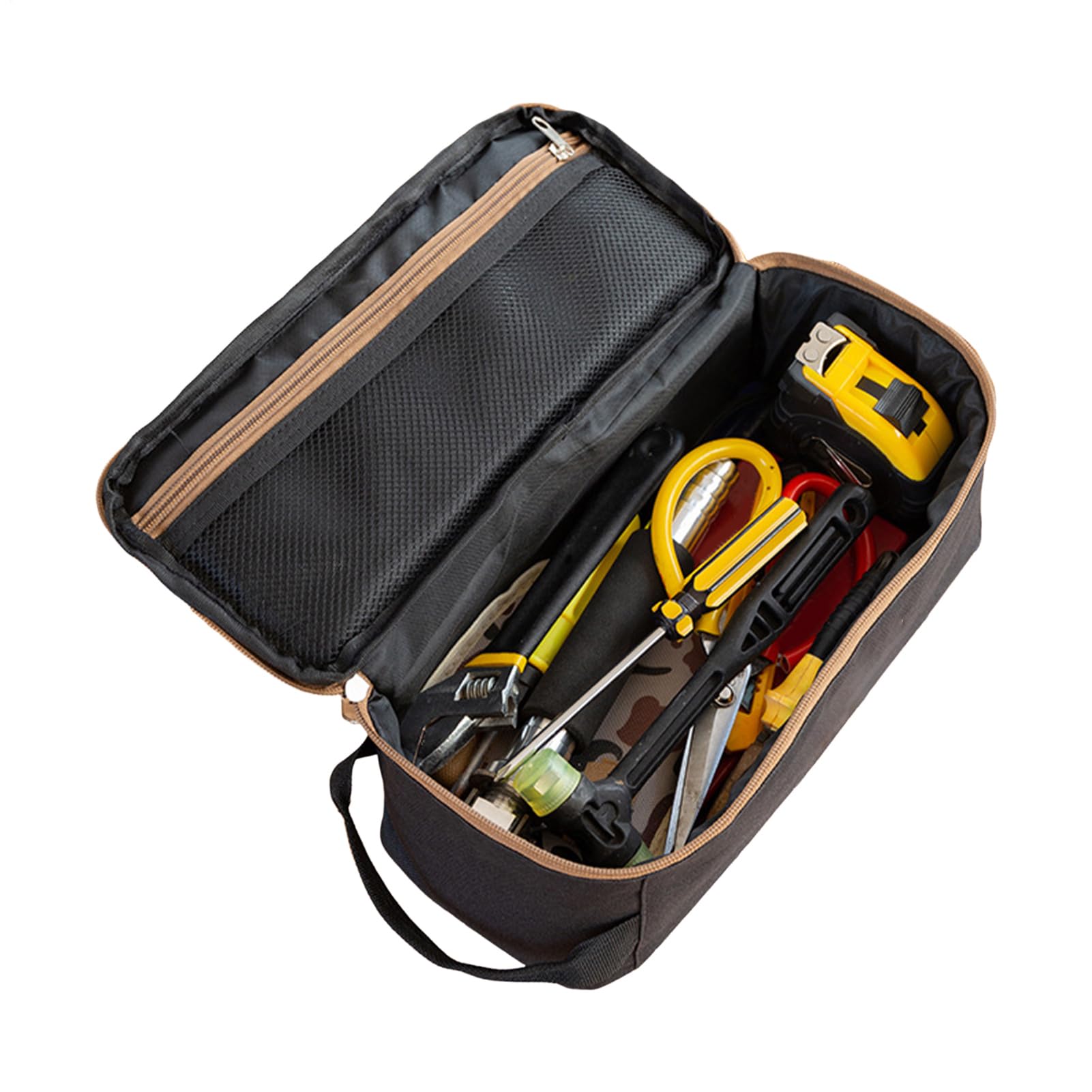 Camping Cookware Storage Bag | 12.2x5.12x4.72 inches Oxford Cloth Kitchen Cookware Bag | High Capacity Kitchenware Utensil Container for Hiking Road Trips BBQ Park