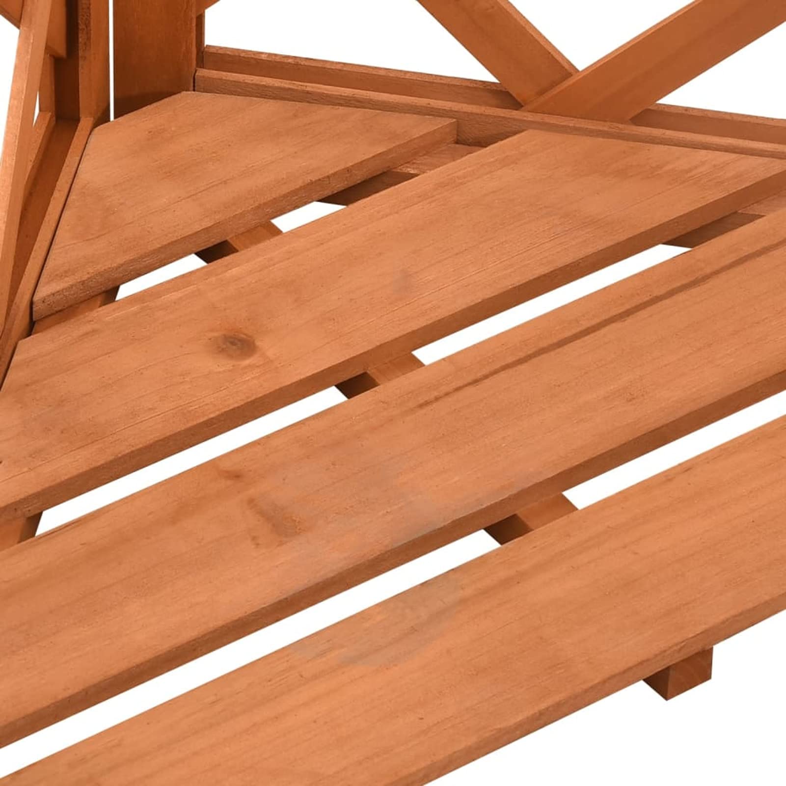 Gecheer Enrejado de Esquina Enrejado Soporte para Plantas Enrejado de Esquina Celosía para Jardín Patio Terraza Balcón Exterior Rosas Hiedra Plantas Madera Maciza de Abeto 50x50x145 cm