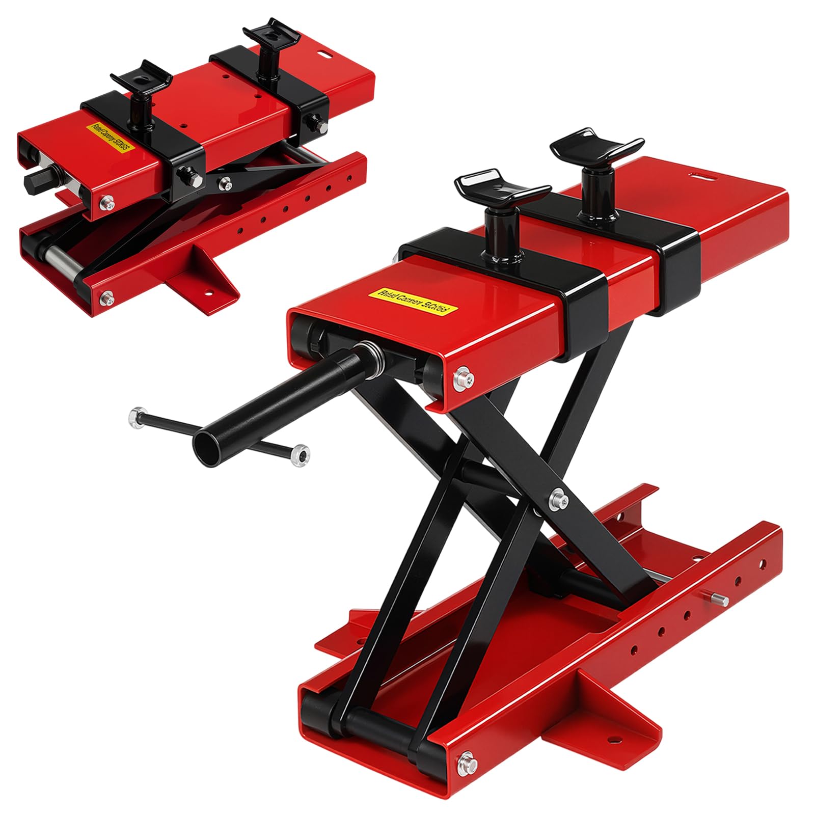 YAMAHA2ストジョグ　実動軽整備‼️ Amazon.com: TUFFIOM 1100LBS Motorcycle Scissor Lift Jack, Height