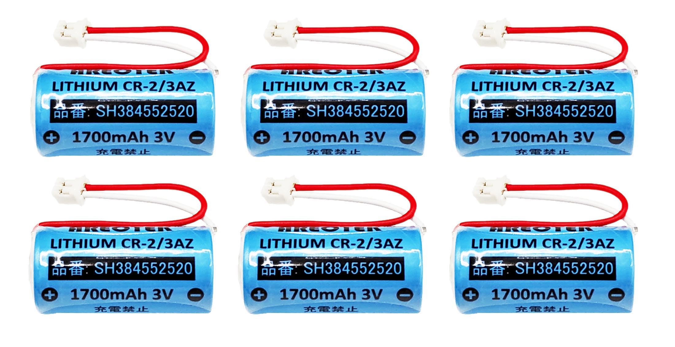 【6個セット】SH384552520 パナソニック対応 住宅火災警報器電池 CR-2/3AZ 3V 交換用リチウム電池