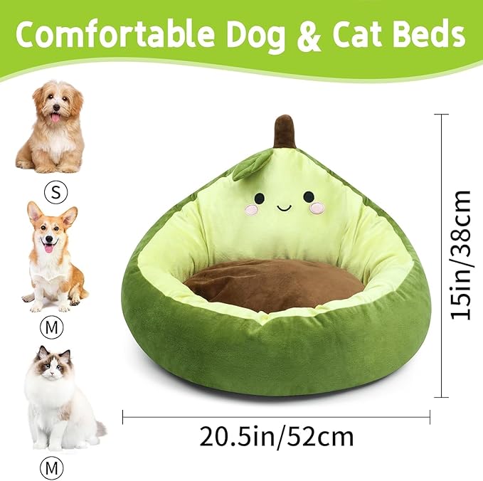 Cama Redonda para Perro y Gato Pequeño Lavable Suave miniatura 5
