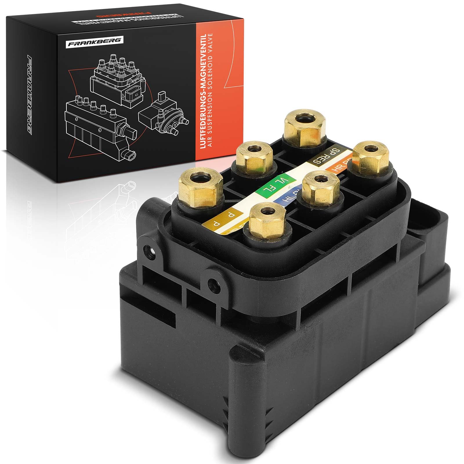 Frankberg Unità valvole sospensioni pneumatiche Blocco valvole 10-Poli Compatibile con Replace# 0993200258