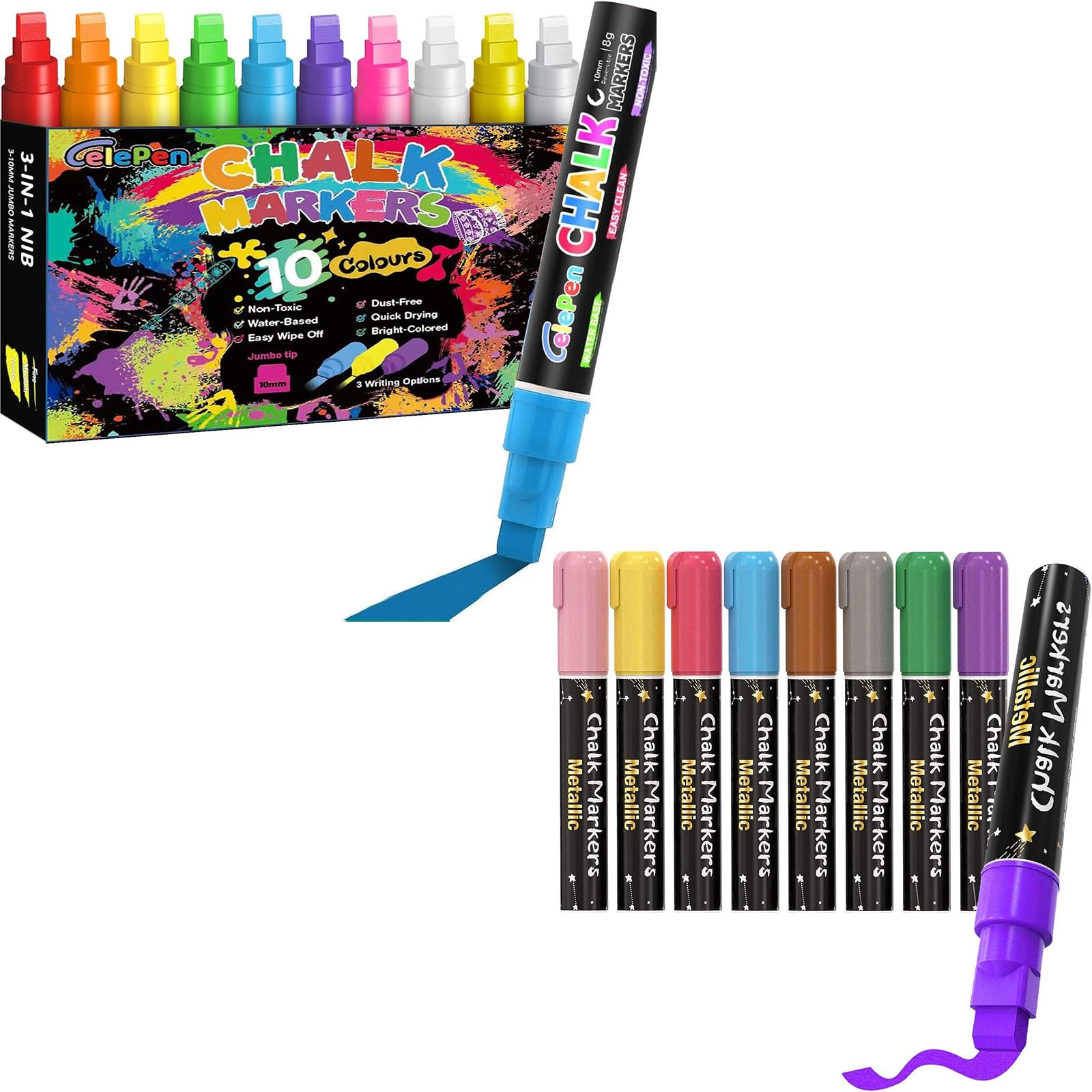 Amazon.com: Celepen Window Chalk Markers for Cars Glass Washable