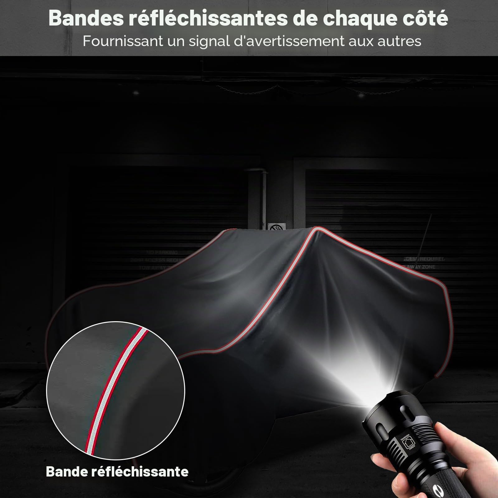 XYZCTEM Can-Am RT 2010-2019 Housse résistante aux intempéries et aux UV pour intérieur et extérieur avec Bande réfléchissante et Sac de Rangement