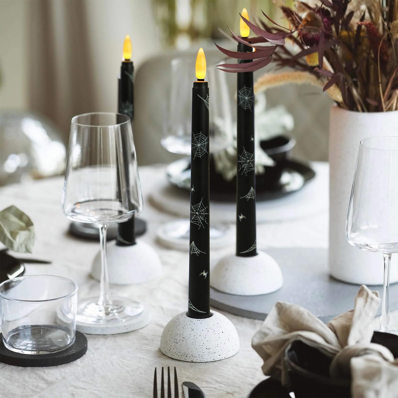 Vela Flotante Sin Llama con Mando a Distancia Vela LED Mágica para Ventana Vela Amarilla Sin Llama Funciona con Pilas(8pcs)