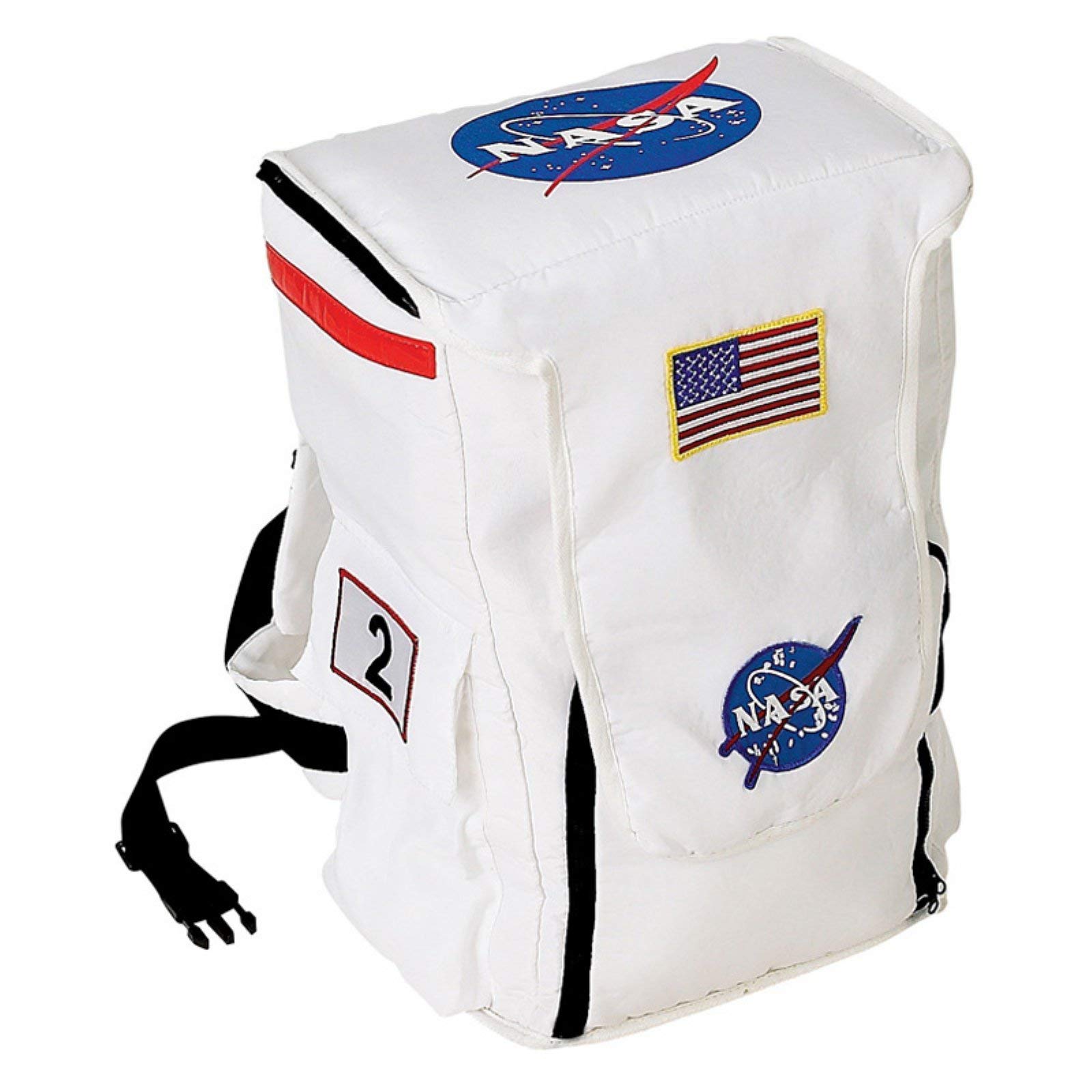 AeromaxJr Astronaut Costume Space Backpack, White, One Size
