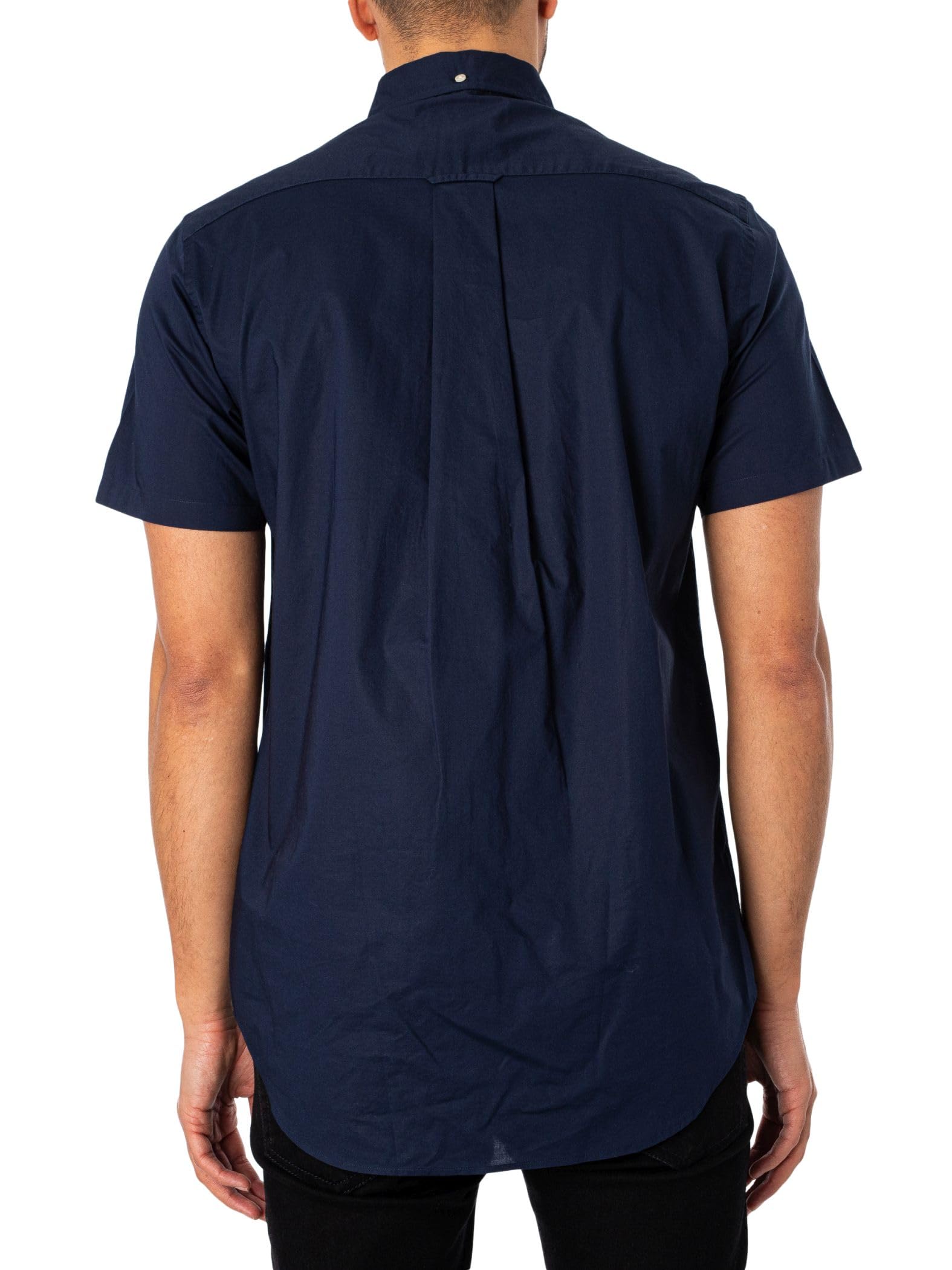 GANT Hombre Camisa Regular De Popelina Manga Corta, Light Blue