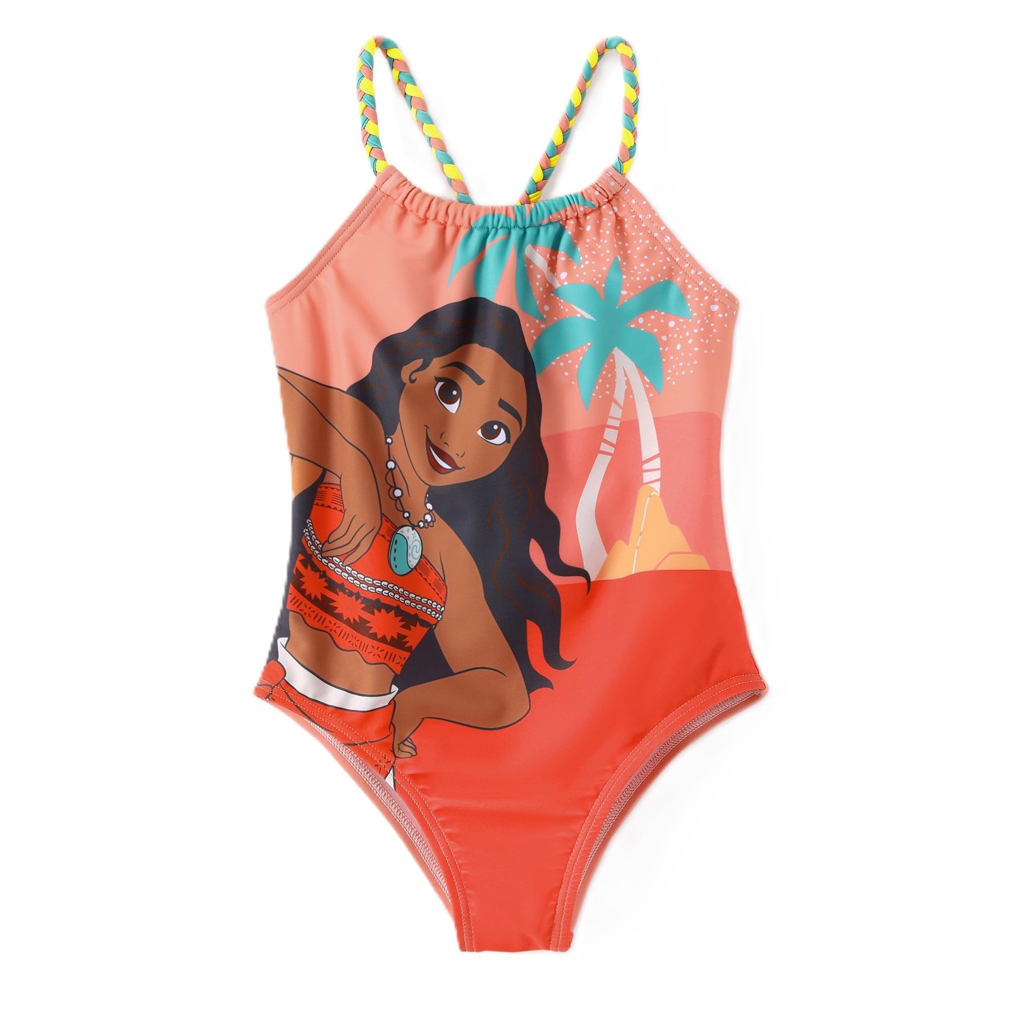 Disney Girls Swimsuits UPF 50+ One Piece Bathing Suits Sport Swimwear 2-9Y