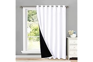 NICETOWN Full Shading Curtains for Sliding Glass Doors
