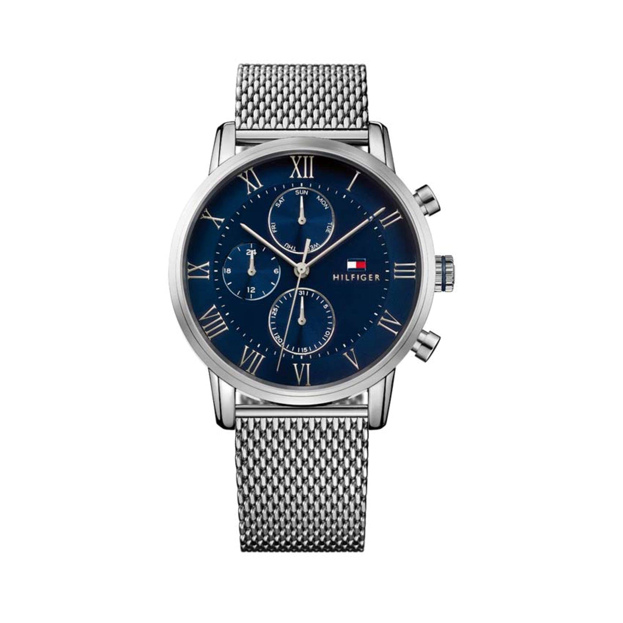 Tommy Hilfiger Stainless Steel Kane Round Analog Blue Dial Mens Watchnbth1791398/Ncth1791398 (B095PK2NQ2) Amazon Price History, Amazon Price Tracker