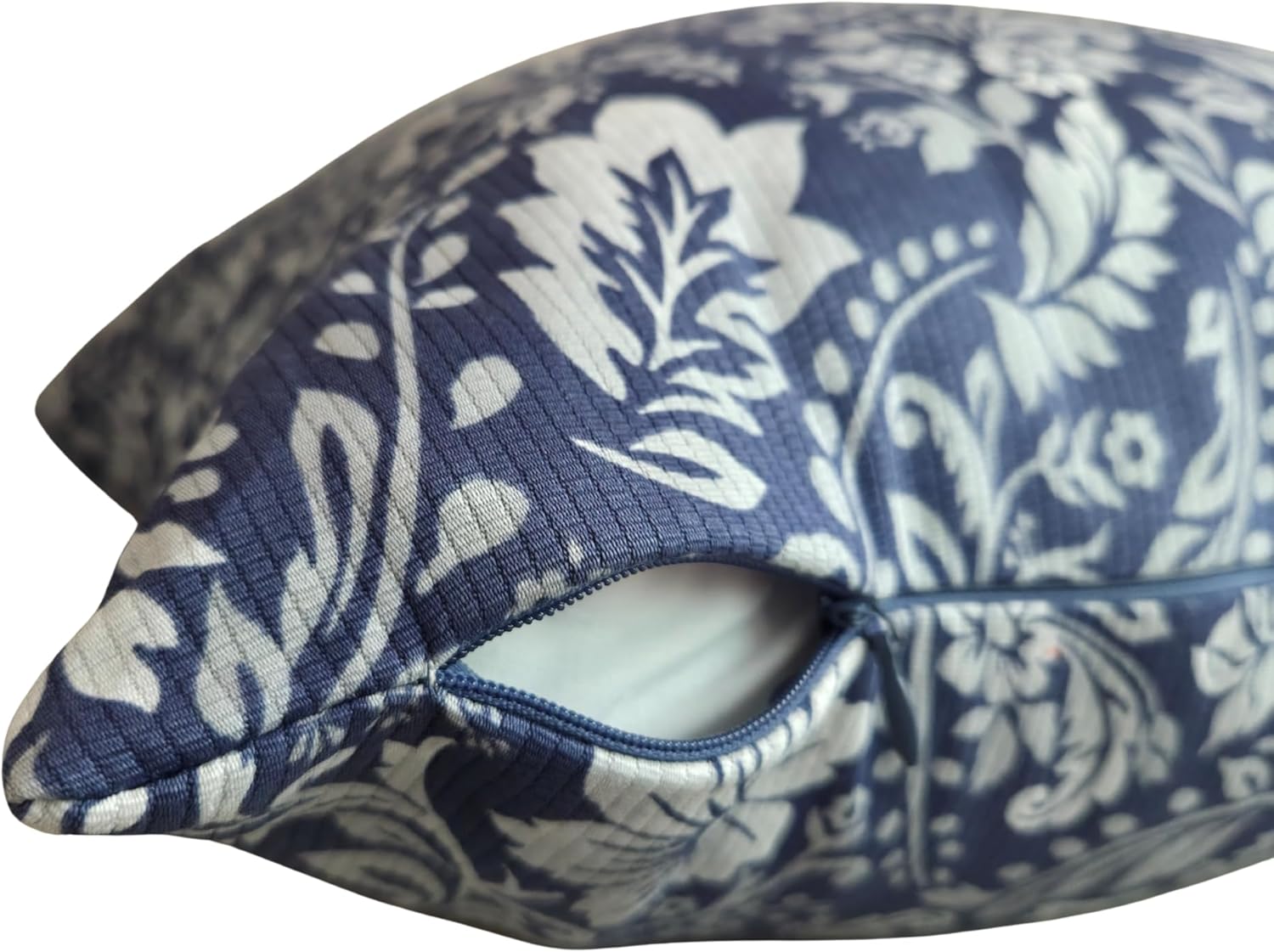 Upper East-Navy Decorative Throw Pillow Cover 20x20, Cotton Dobby, Made in Korea