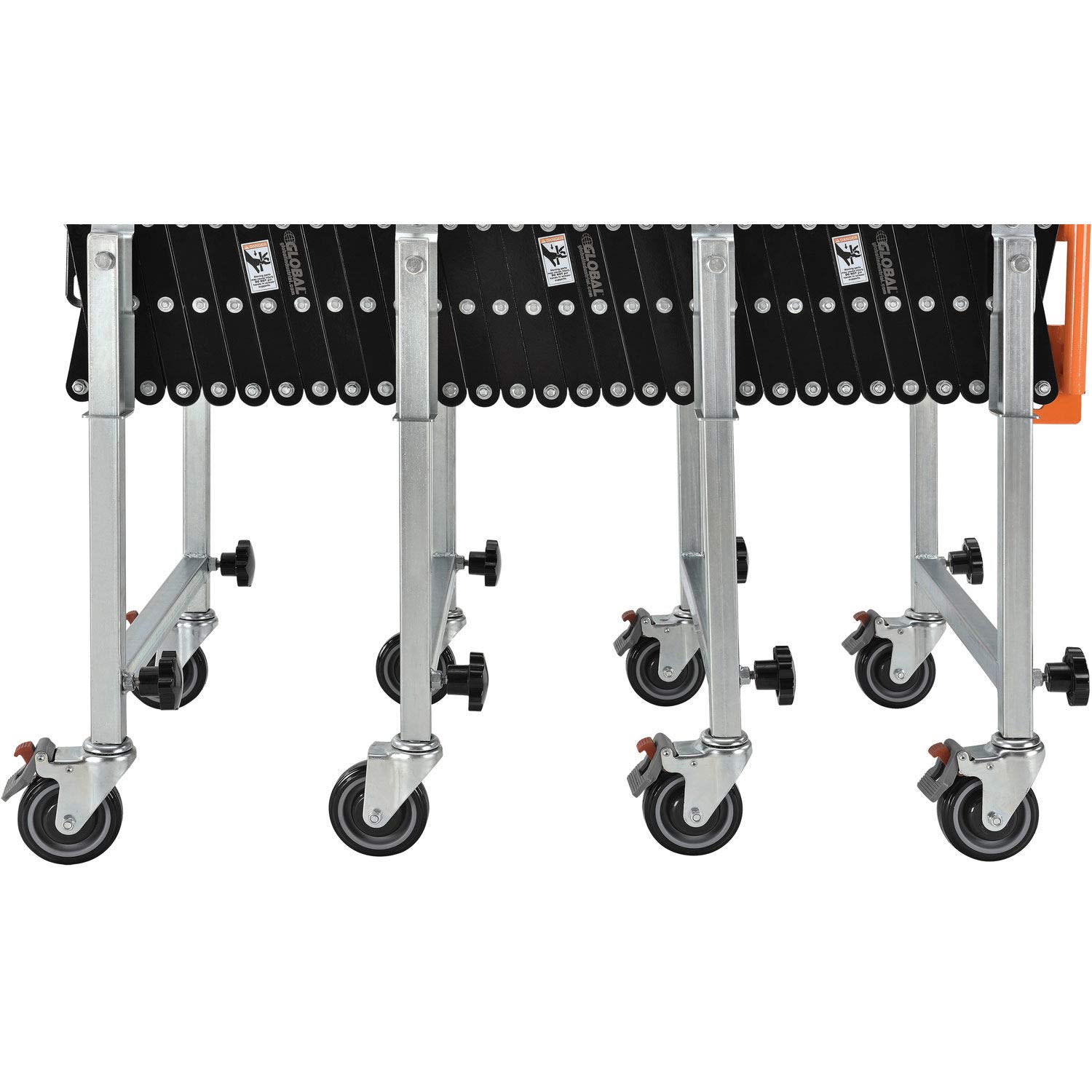 3'3" to 12'10" Portable Flexible & Expandable Conveyor - Steel Skate Wheels - 18"W: Industrial & Scientific