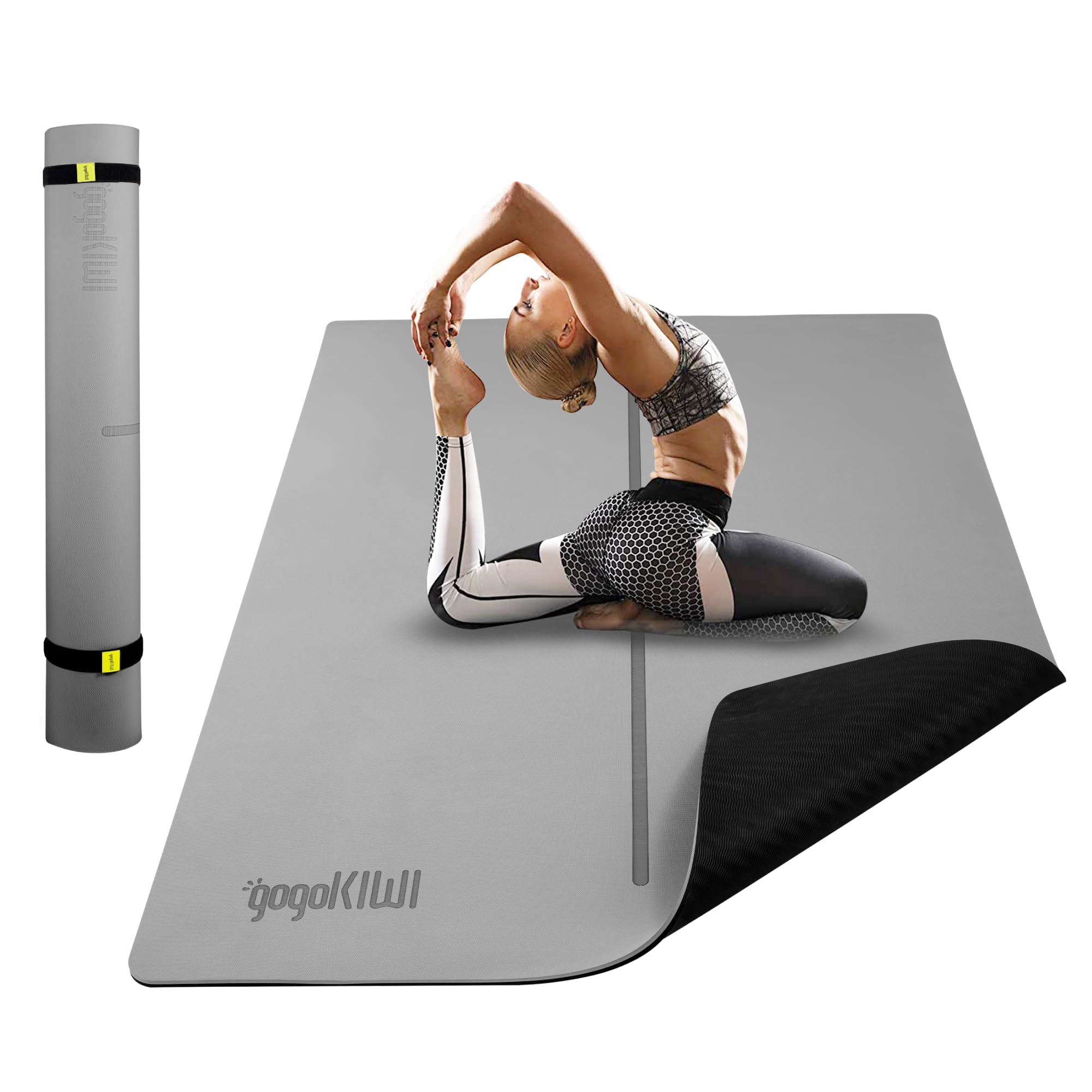 Large Yoga Mat 6x4 1 4 1 2 Thick Exercise Mats for Home Workout Extra Wide Workout Mats