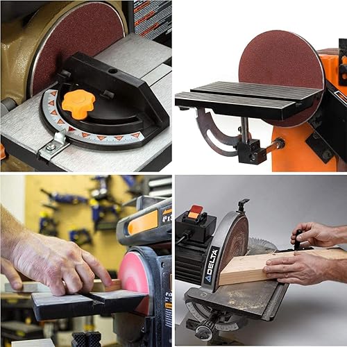 Miniatura 5 de Auniwaig Disco de lijado PSA de 12 pulgadas, grano 80, óxido de aluminio, autoadhesivo, papel de lija de forma redonda, sin agujero para papel de