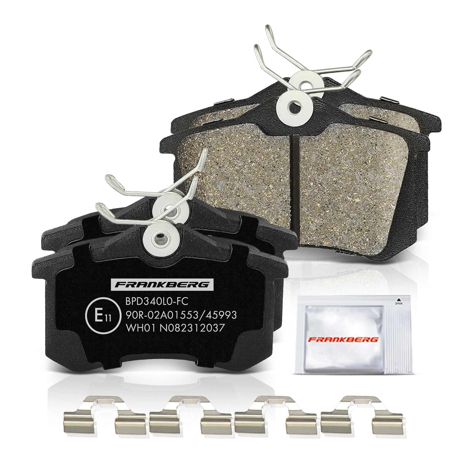 Frankberg 1 kit de freins arrière | Compatible avec: Plateau/châssis Partner 5 G, Berlingo/Berlingo Premier monospace GFK GJK MF, Xsara Picasso N68