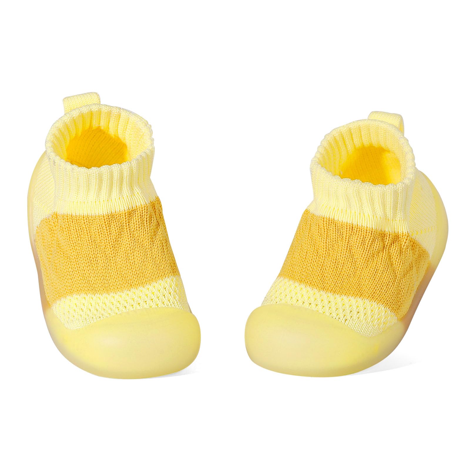 LACOFIA Chaussons Chaussettes Bébé Garçons Filles Chaussures Premier Pas Bébé Chaussettes Doux Respirant avec Semelle Souple Antidérapante en Caoutchouc pour Bébé 6~24 Mois
