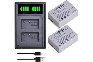 2Pcs 7.4V NB-7L NB7L Camera Batteries for Canon PowerShot G12