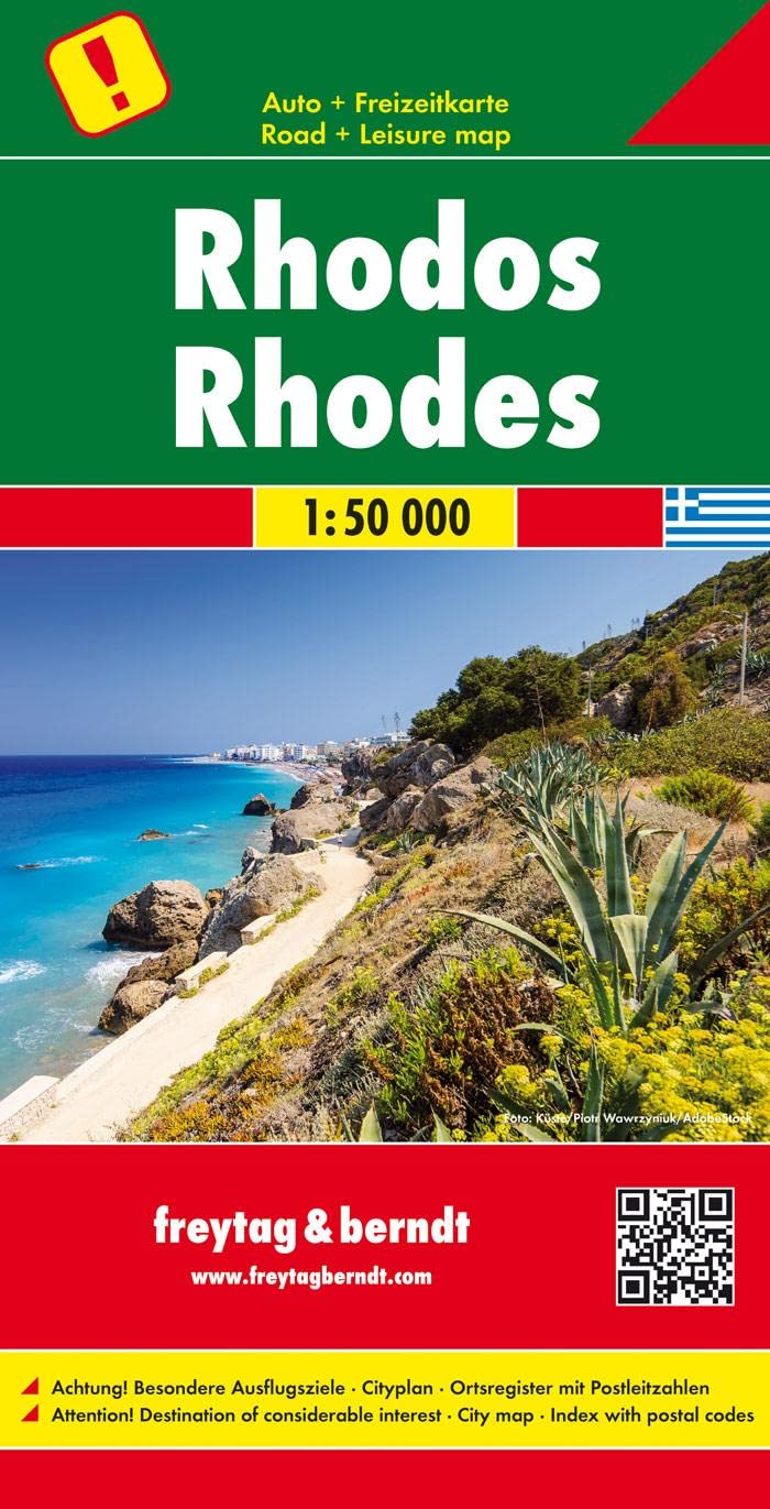 Rhodos 1 : 50 000: Toeristische wegenkaart 1:150 000