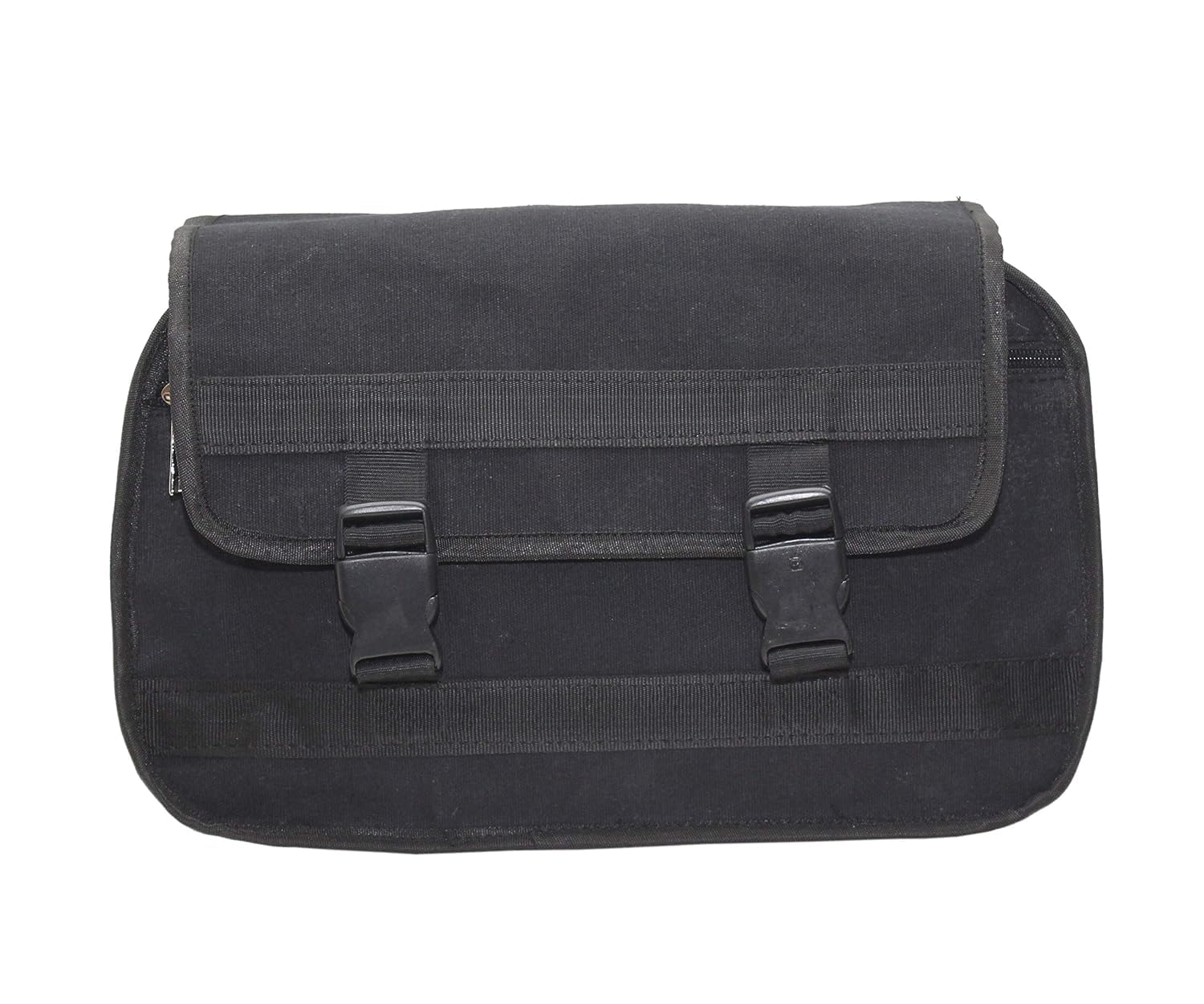 Motorcycle Bag Universal Bike Side Luggage Bag Waterproof Canvas Storage Pannier Tool Bag Travel Cargo Organizer for Motorcycles Scooters Commuter Bikes Touring Riding Daily Use Black-image-38