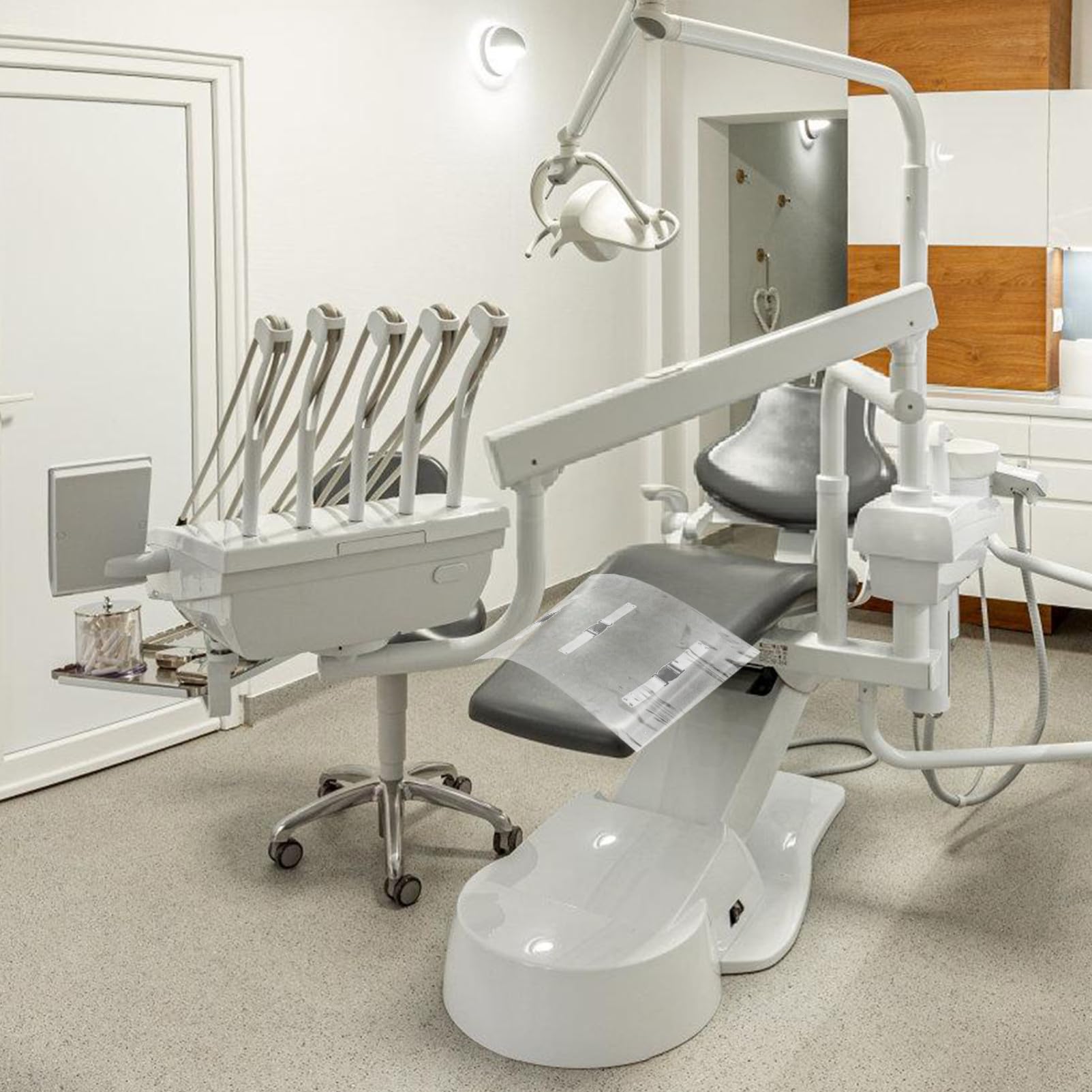 Beavorty Copri Piedi Protettori Antiscivolo per Poltrona Odontoiatrica in Pvc 4 Pezzi Cuscinetti Resistente Bordo Arrotondato per Sedie Dentali per Uso Professionale
