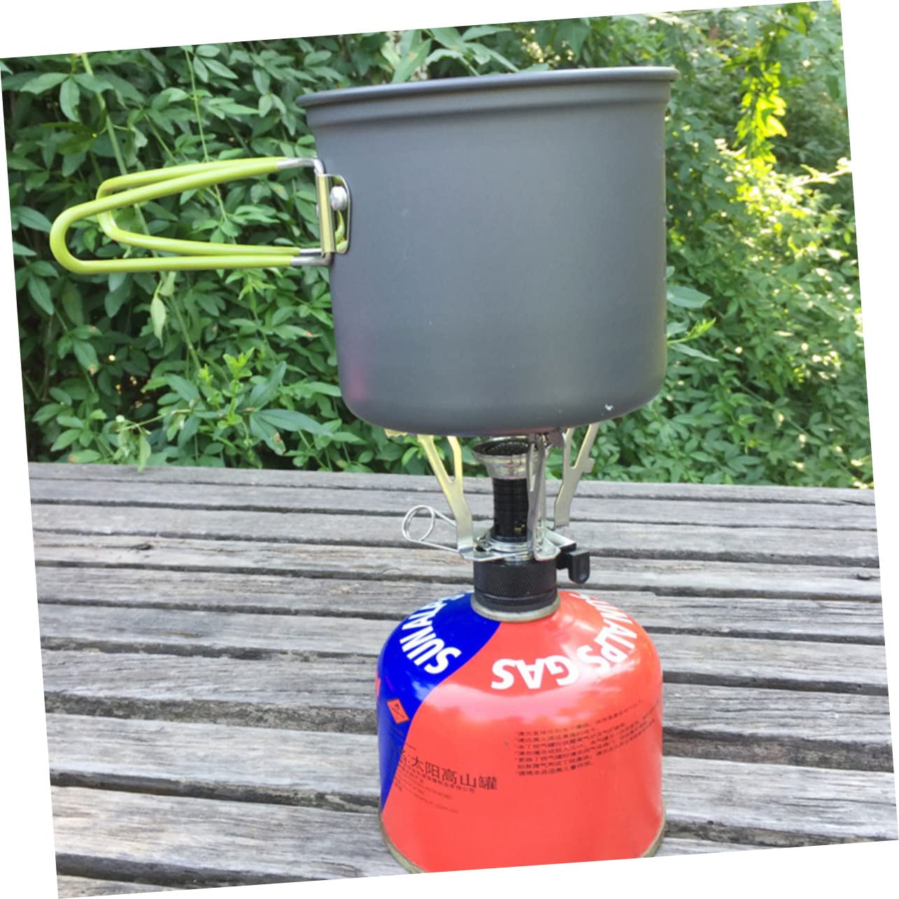 HEMOTON 1 Set Portable Folding Cooking Pan for Camping Durable Cookware for Outdoor Hiking Lightweight Cooking Utensils for Travel Essential Mess Kit for Adventure Enthusiasts