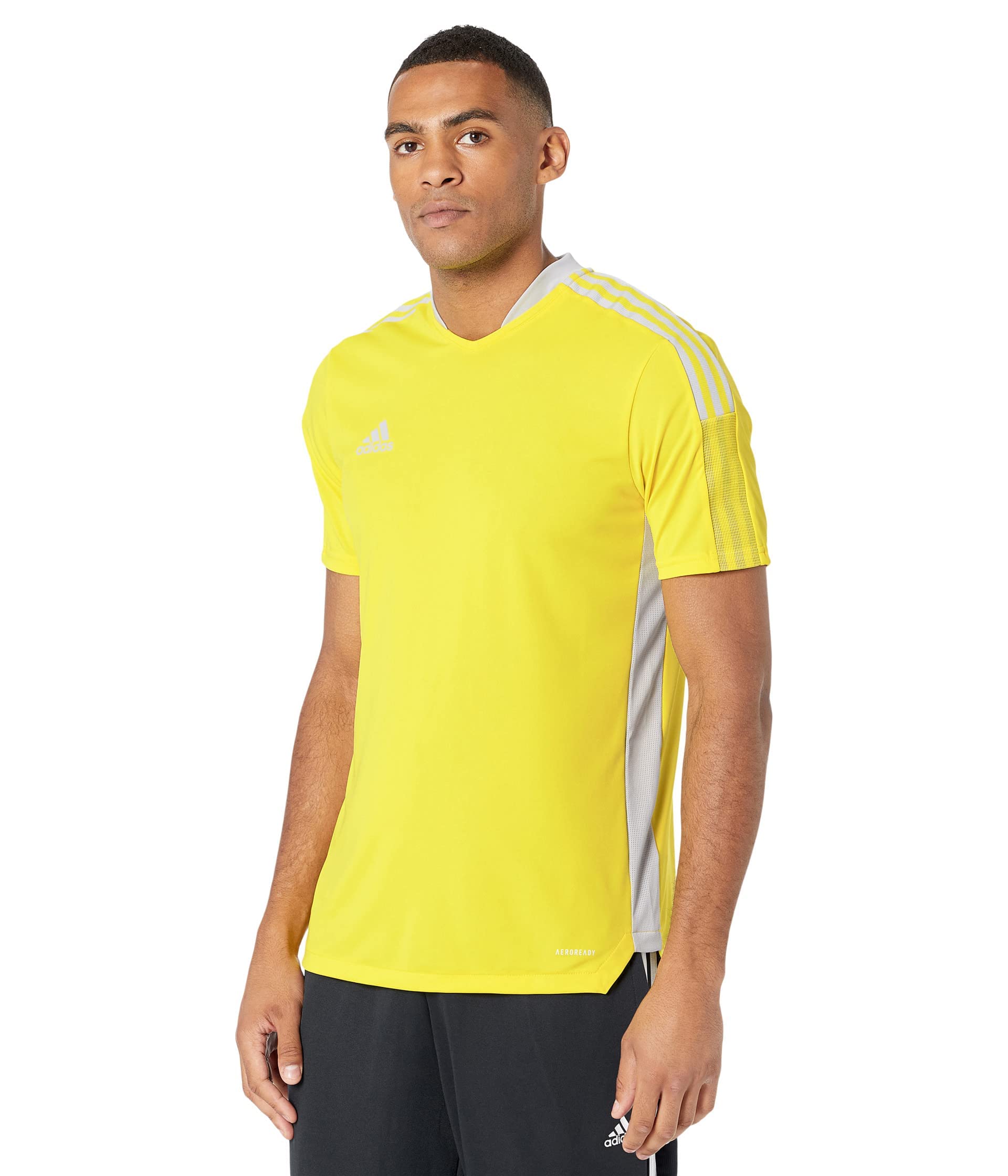 adidas Men's Tiro 21 Training Jersey, Bright Yellow/Team Light Grey, X-Large