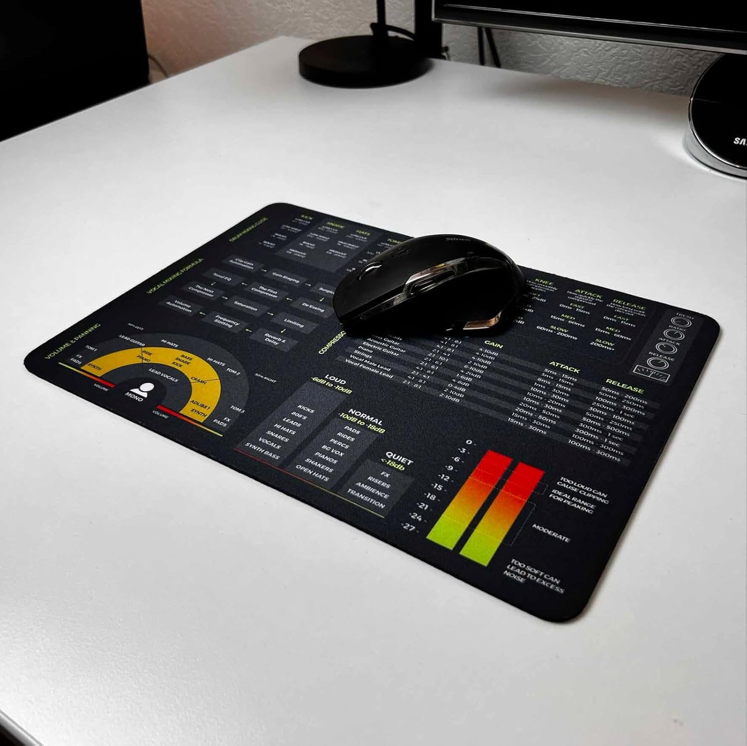 Amazon.com: Generic LED Backlit Mixing & Mastering Cheat Sheet Mousepad ...