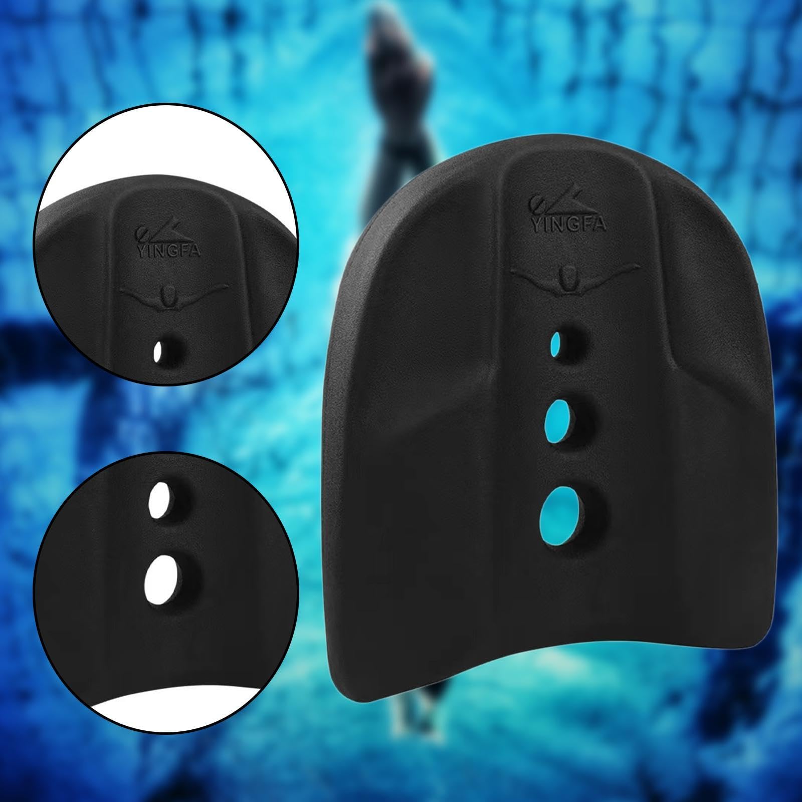 Ausilio per L'allenamento di Nuotatori Principianti Ed Esperti. Tavoletta Antiscivolo Forma Ergonomica. Adatta a Piscine Pubbliche