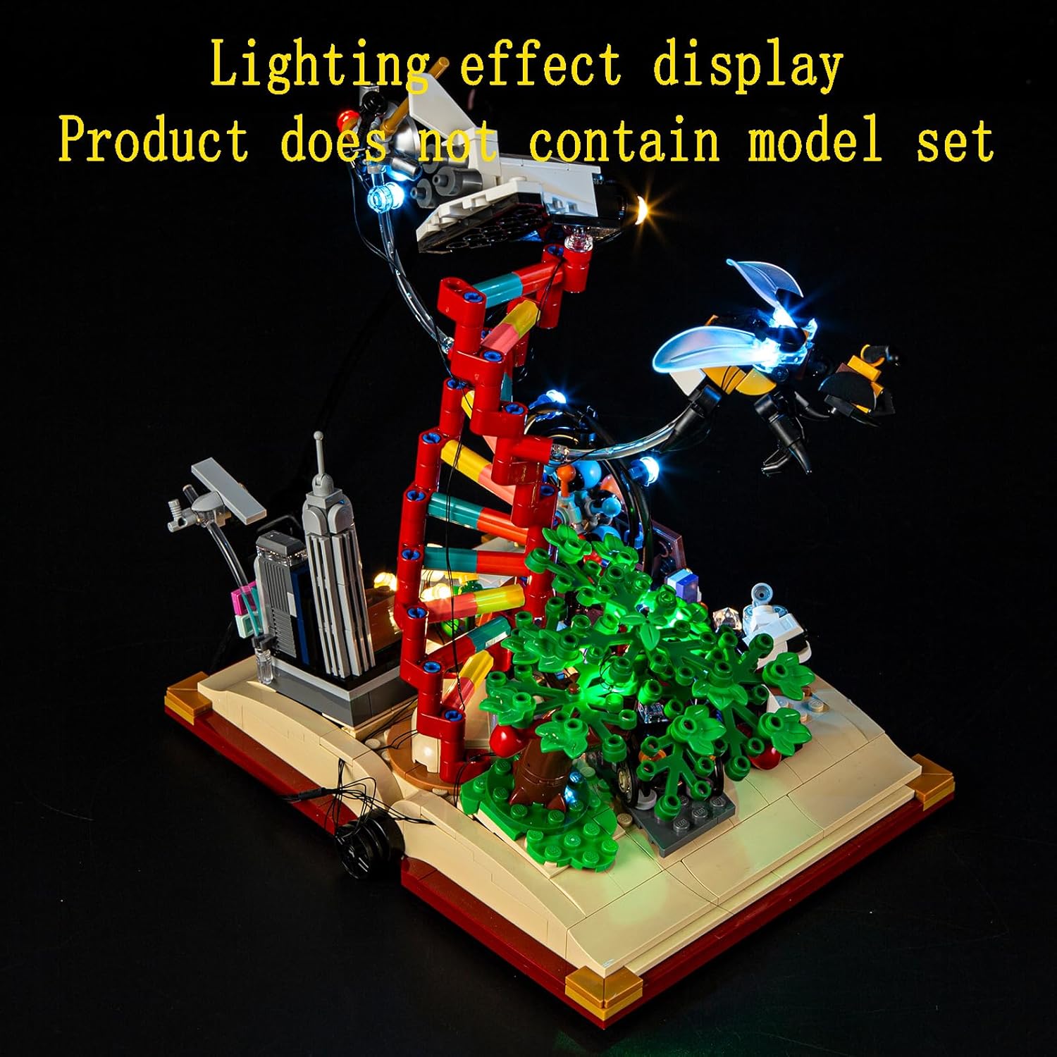 GEAMENT LED Light Kit Compatible with Lego The Evolution of STEM Building Blocks Model - Lighting Set for Ideas 21355 (Model Set Not Included)