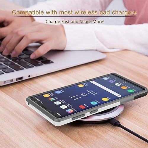 Miniatura 6 de Jeylly Funda para Galaxy Note 9, de una sola pieza, ultra delgada de 3 colores, diseño de fácil agarre, resistente a prueba de golpes, funda