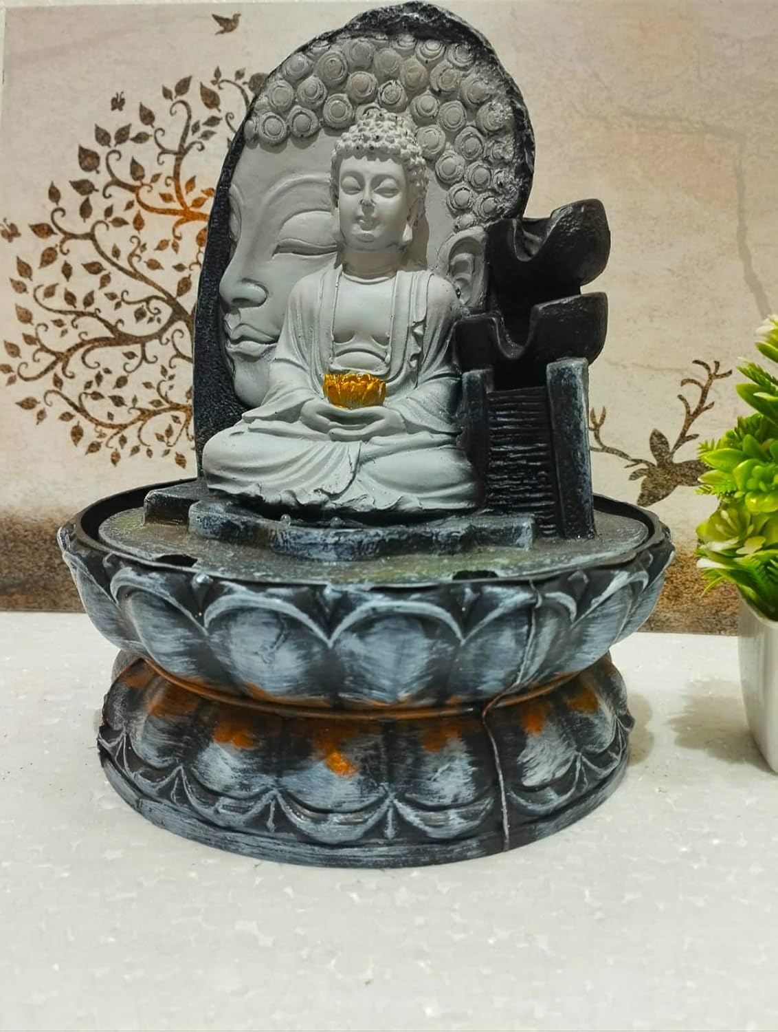 Lord Buddha Water Fountain Amazon.in Home & Kitchen