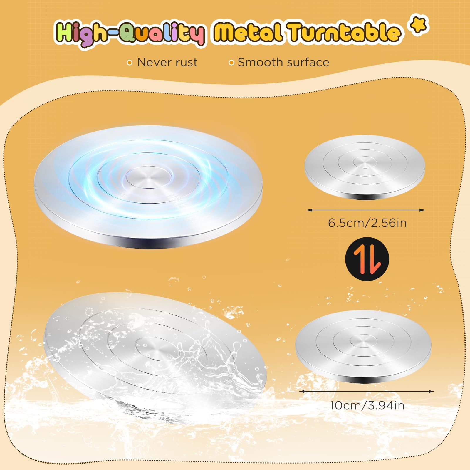 Tornio Da Vasaio Elettrico Portatile Mini - 2000 Giri/min Con 2 Piatti Da 6 E 10 Cm, Ideale Per Ceramica Fai Da Te - Foto 5